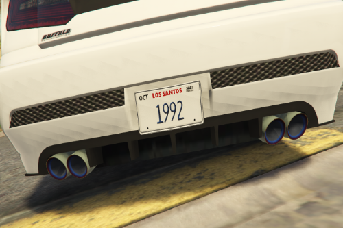 San Andreas style license plates